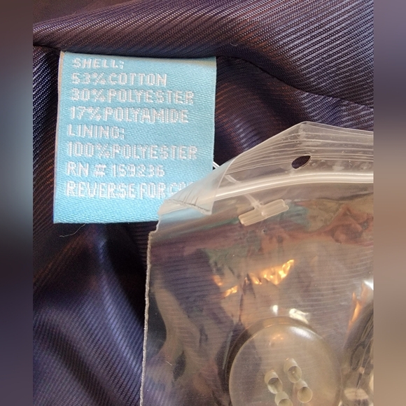 J. McLaughlin Womens Navy Blue And White Hester Raffia Palm Leaf Jacket Size XL - Picture 9 of 13